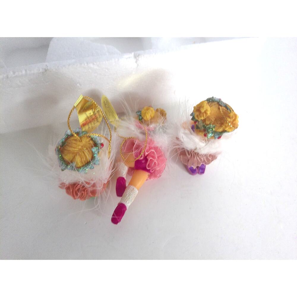 Heirloom Ornaments Angel Toes Prayer For Grace Sleeping Beauty Blissful Set Of 3 - Picture 7 of 8